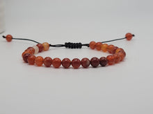 Load image into Gallery viewer, Handmade Carnelian Adjustable Bracelet 6mm Beaded - Beautiful Gift for Him or Her
