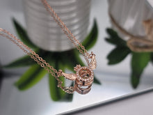 Load image into Gallery viewer, Rose Gold Wing Pendant necklace Trending Necklace , With Clear Crystal