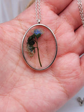 Load image into Gallery viewer, Gold Pressed Flower Necklace | Dried Flower Jewelry | Real Flower Necklace