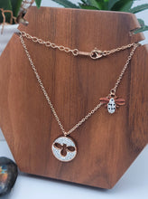 Load image into Gallery viewer, Elegance Redefined: Bute Bee Pendant Necklace in Rose Gold Tone