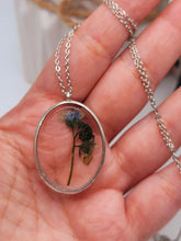 Load image into Gallery viewer, Gold Pressed Flower Necklace | Dried Flower Jewelry | Real Flower Necklace