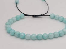 Load image into Gallery viewer, Blue Chalcedony 4mm Bracelet Powerful Bracelet Adjustable