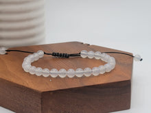 Load image into Gallery viewer, Milky Quartz 4mm Bracelet Powerful Bracelet Adjustable