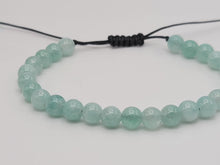 Load image into Gallery viewer, Blue Aquamarine 4mm Bracelet Powerful Bracelet Adjustable