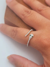 Load image into Gallery viewer, Rose Gold Snake Ring, Snake Serpent Band, Adjustable Snakes