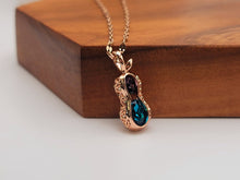 Load image into Gallery viewer, Elegant 18 Inch Rose Gold Peanut Pendant Necklace - Perfect Gift for Her