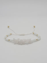 Load image into Gallery viewer, Milky Quartz Chip Adjustable Chip Bracelet Handmade