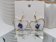 Load image into Gallery viewer, Pressed Wild Flower Earrings | Multi Flower Earrings | Resin Jewelry