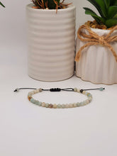 Load image into Gallery viewer, Amazonite Adjustable genuine crystal amazonite bracelet 4mm Adjustable