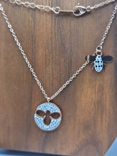 Load image into Gallery viewer, Elegance Redefined: Bute Bee Pendant Necklace in Rose Gold Tone