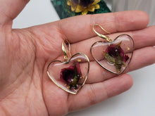 Load image into Gallery viewer, Pressed Wild Flower Earrings | Multi Flower Earrings | Resin Jewelry