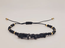 Load image into Gallery viewer, Trendy Black Obsidian Healing Bracelet Chip Bracelet Handmade Adjustable