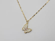 Load image into Gallery viewer, Butterfly Necklace - Trendy Butterfly necklace Gold tone - Gift for her