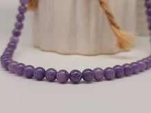 Load image into Gallery viewer, Amethyst Choker Necklace Silver tone Gorgeous Choker 4mm Beads