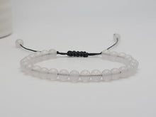 Load image into Gallery viewer, Milky Quartz 4mm Bracelet Powerful Bracelet Adjustable