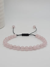 Load image into Gallery viewer, Rose Quartz 4mm Bracelet Powerful Bracelet Adjustable