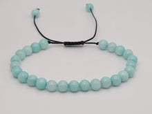 Load image into Gallery viewer, Blue Chalcedony 4mm Bracelet Powerful Bracelet Adjustable