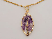 Load image into Gallery viewer, Natural Handmade Crystal Feng Shui Necklace , Amethyst,Feng shui Necklace