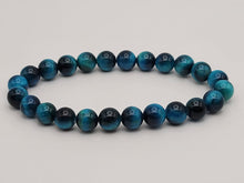 Load image into Gallery viewer, Self confidence Bracelet- Natural Blue Tiger Eye Bracelet Elastic Yoga Gemstones