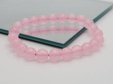 Load image into Gallery viewer, Rose Quartz Bracelet~ Self Love & Romance 8mm