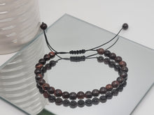 Load image into Gallery viewer, Tiger's Eye Shinny 4mm Bracelet Powerful Bracelet Adjustable