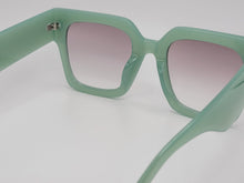 Load image into Gallery viewer, Color Green Big Rectangle Unisex Luxury Sunglasses Vintage Punk Green Color