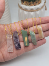 Load image into Gallery viewer, Crystal Necklace Golden Amethyst, Amazonite, Tiger Eye , Rose Quartz
