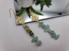 Load image into Gallery viewer, Handmade Amazonite Natural Drop Earrings , Stone Earrings