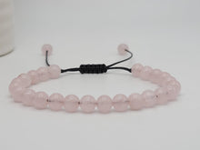 Load image into Gallery viewer, Rose Quartz 4mm Bracelet Powerful Bracelet Adjustable