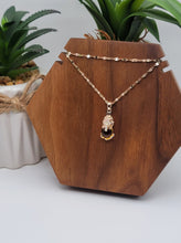 Load image into Gallery viewer, Rose Gold Tone Citrine Crystal Elephant Necklace November Birthstone