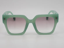 Load image into Gallery viewer, Color Green Big Rectangle Unisex Luxury Sunglasses Vintage Punk Green Color