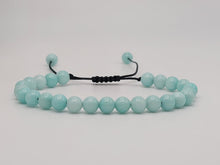 Load image into Gallery viewer, Blue Chalcedony 4mm Bracelet Powerful Bracelet Adjustable