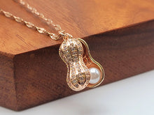 Load image into Gallery viewer, Gorgeous Peanut with Pearl Necklace Cute Peanut Pearl Necklace