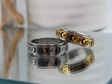 Load image into Gallery viewer, Spinner Ring Titanium steel Worry Ring, Meditation Ring Anxiety / Stress