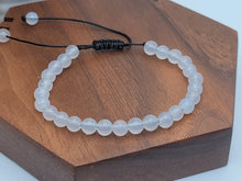 Load image into Gallery viewer, Milky Quartz 4mm Bracelet Powerful Bracelet Adjustable
