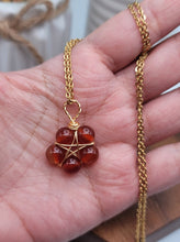 Load image into Gallery viewer, Carnelian Gold Wire Wrapped necklace Beautiful gift for her