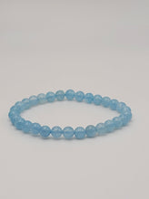 Load image into Gallery viewer, Blue Chalcedony Bracelet Powerful Bracelet 4MM Elastic Bracelet