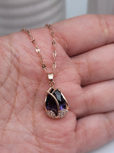 Load image into Gallery viewer, Gorgeous Rose Necklace, Flower Charm, Pendant with Crystals