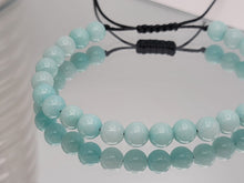 Load image into Gallery viewer, Blue Chalcedony 4mm Bracelet Powerful Bracelet Adjustable