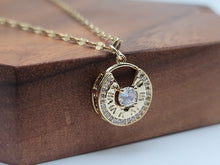 Load image into Gallery viewer, Elegant Greek Pendant Necklace: 18-Inch Rose Gold Beauty A Stylish Statement Piece