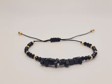 Load image into Gallery viewer, Trendy Black Obsidian Healing Bracelet Chip Bracelet Handmade Adjustable