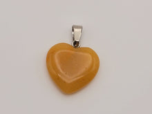 Load image into Gallery viewer, Natural Handmade Crystal Necklace Silver Tone Citrine Healing Crystal Heart Necklace