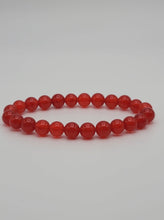 Load image into Gallery viewer, Carnelian Bracelet | Root Sacral Chakra Healing Stone | Virgo Zodiac | Vitality | Passion | Energy Boost | Natural | Creativity | Protection