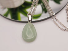 Load image into Gallery viewer, Green Aventurine Healing Crystal Necklace Drop Pendant.