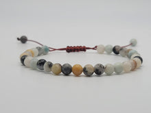 Load image into Gallery viewer, Amazonite Adjustable genuine crystal amazonite bracelet 4mm Adjustable