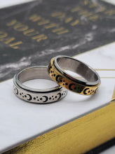 Load image into Gallery viewer, Spinner Ring Titanium steel Worry Ring, Meditation Ring Anxiety / Stress