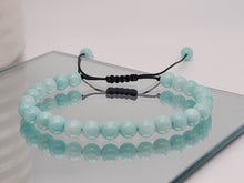 Load image into Gallery viewer, Blue Chalcedony 4mm Bracelet Powerful Bracelet Adjustable