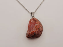Load image into Gallery viewer, Natural Raw Carnelian Pendant Necklace
