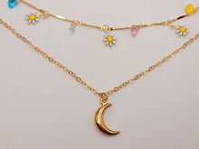 Load image into Gallery viewer, Moon Charm Pendant Choker Necklace- Trendy Moon necklace