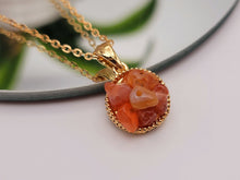 Load image into Gallery viewer, Carnelian Pendant Necklace Trendy Carnelian Necklace Handmade